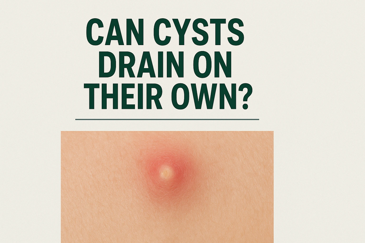 Can Cysts Drain on Their Own?