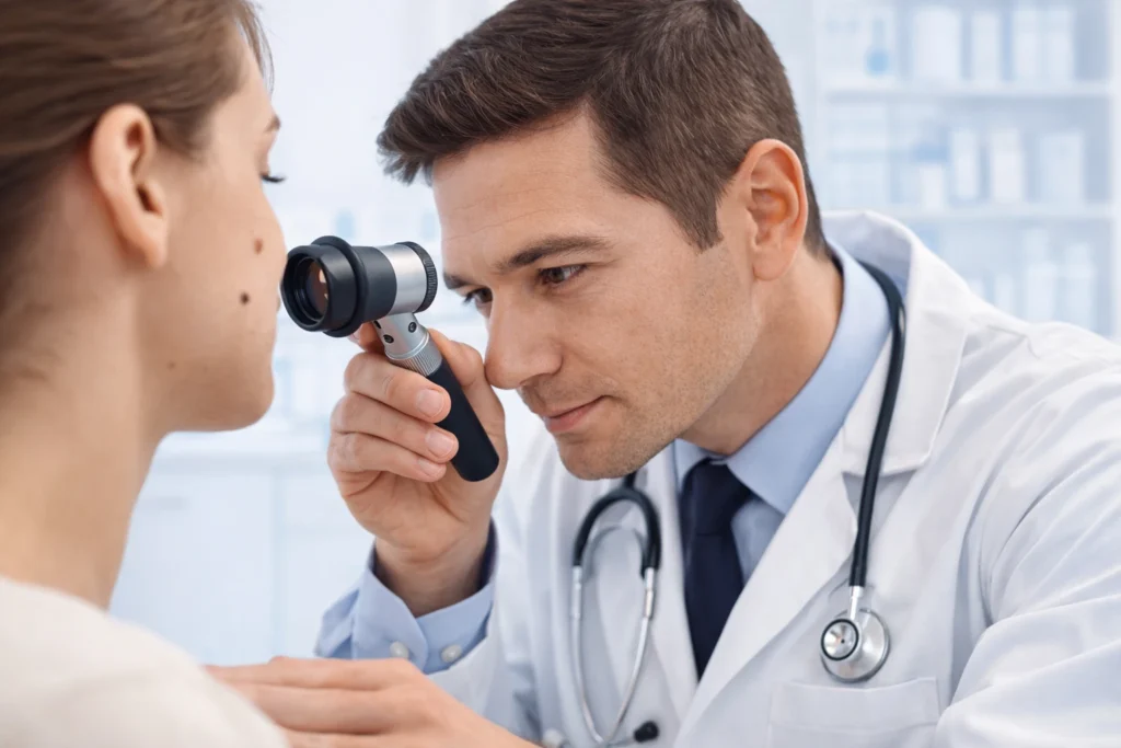 Scarless mole removal consultation with dermatologist in Irvine California