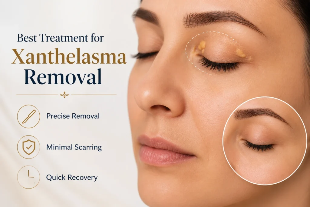 Best treatment for xanthelasma removal around the eyes