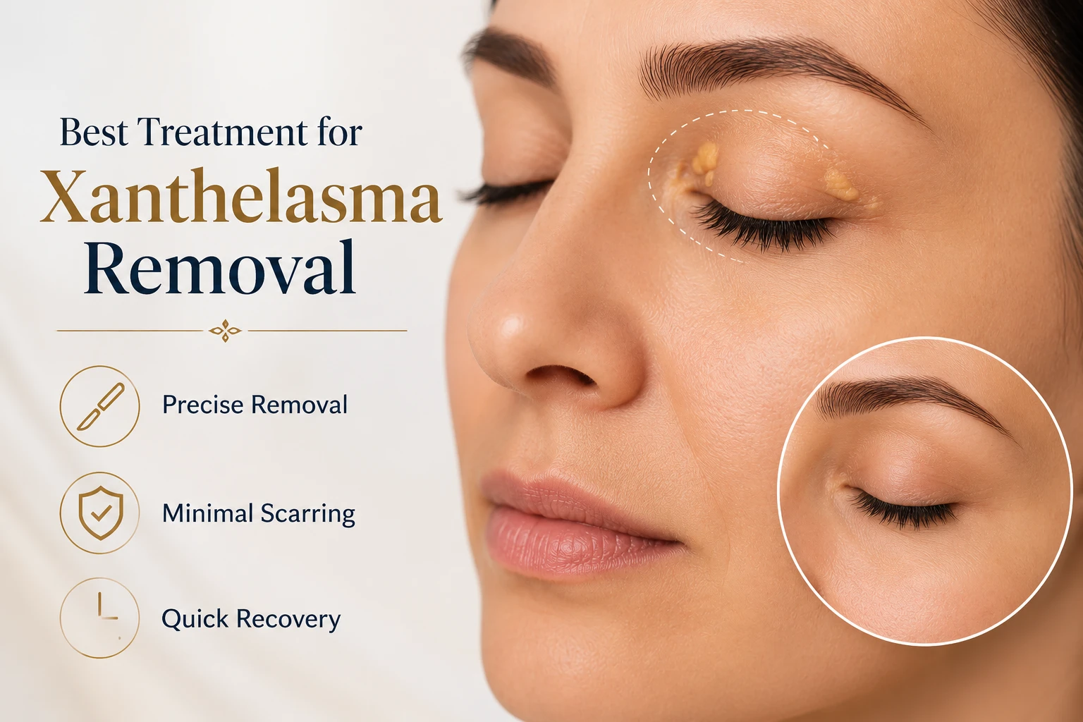 What is the best treatment for xanthelasma removal?