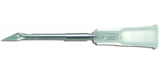 needle with a tiny blade-shaped tip uses in Subcision Treatment at OC MedDerm