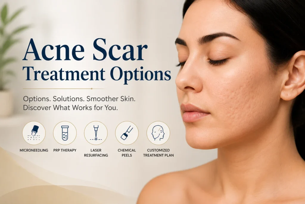 Acne scar treatment options and solutions in Irvine, CA