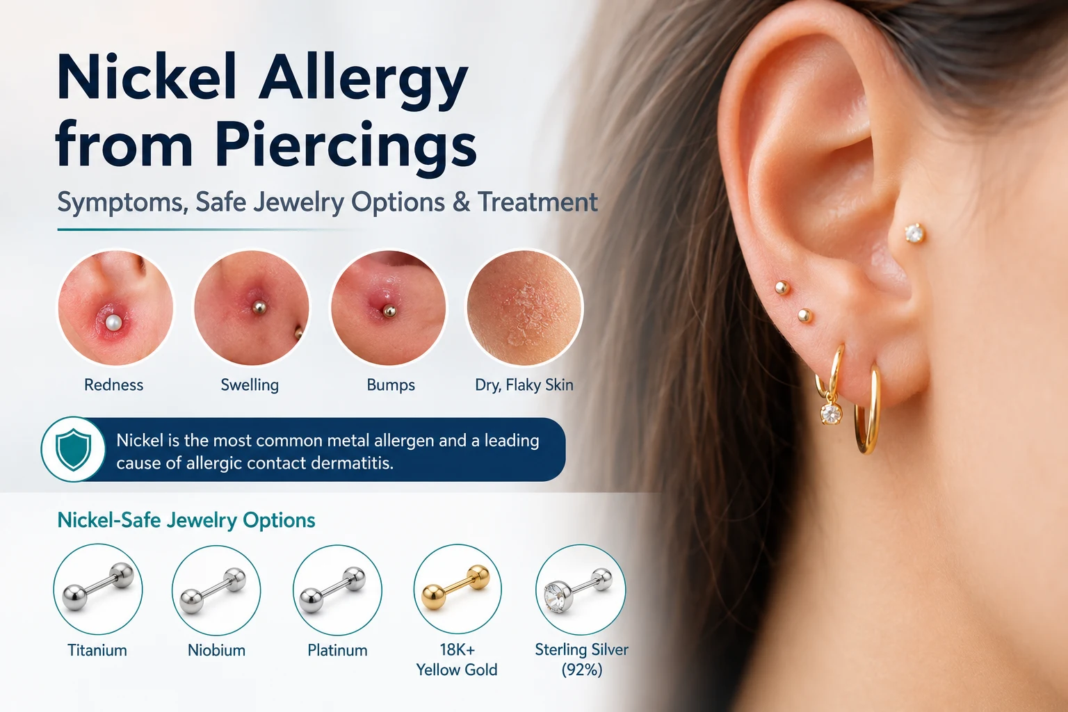 Allergic Reaction to the Piercing Jeweler’s Risk