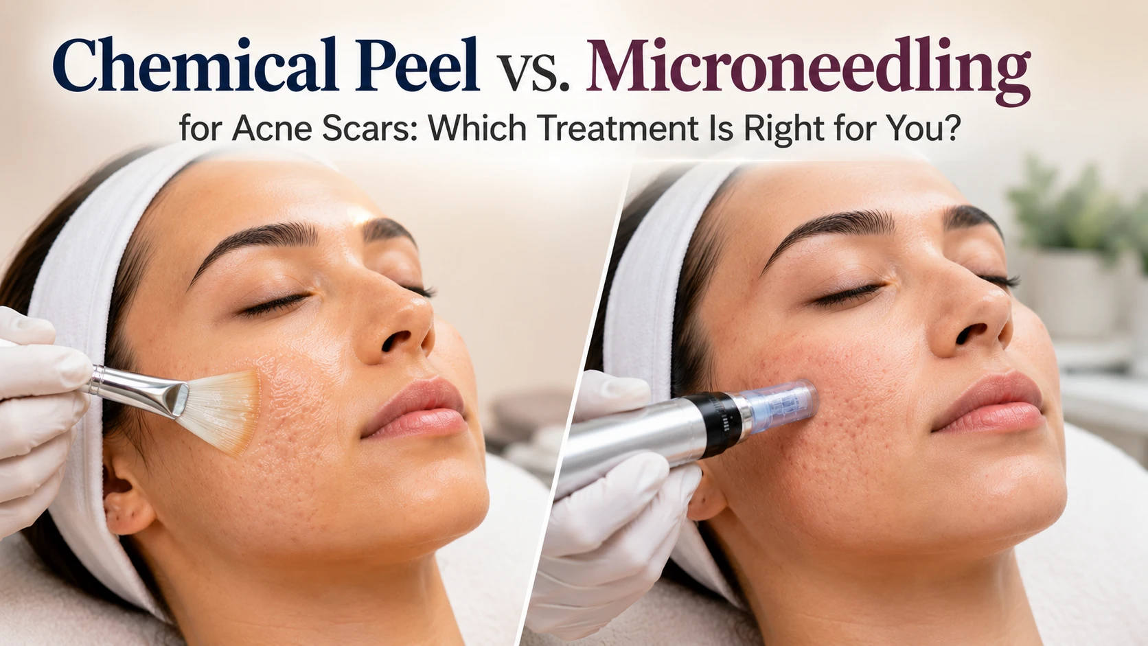 Chemical Peel vs. Microneedling for Acne Scars: Which Treatment Is Right for You?