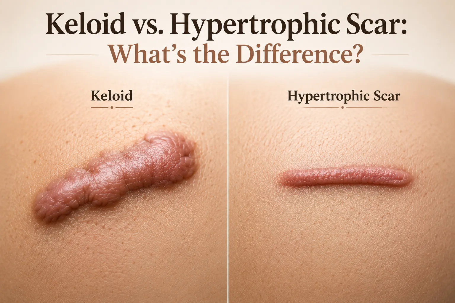 Keloid vs. Hypertrophic Scar: What’s the Difference?